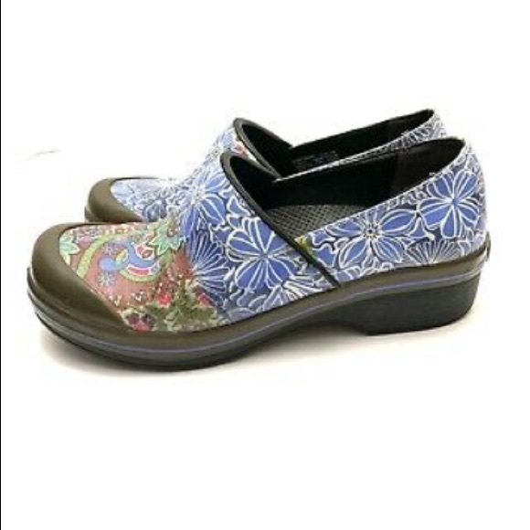 Dansko Vegan Volley Clogs - floral patchwork canvas - Picture 12 of 12